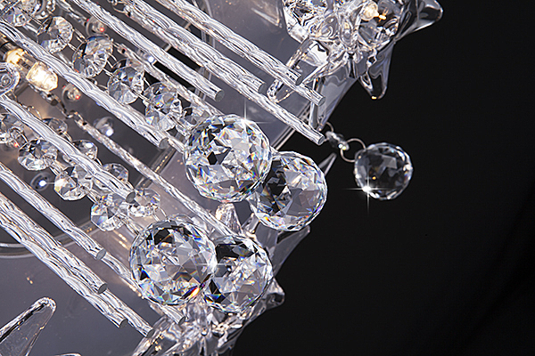 Потолочная люстра 5350 5350/6 хром/белый-синий+красный+фиолетовый