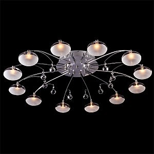 Потолочная люстра 4894 4894/12 хром/синий+красный+фиолетовый