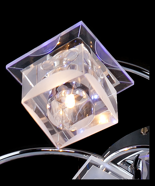 Потолочная люстра 4818 4818/8 хром/красный+синий+фиолетовый