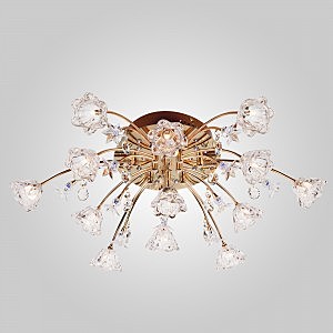 Потолочная люстра 4928 4928/13 золото/бело-голубой