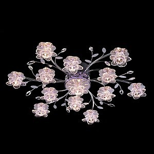 Потолочная люстра 4854 4854/13 хром/синий+красный+фиолетовый