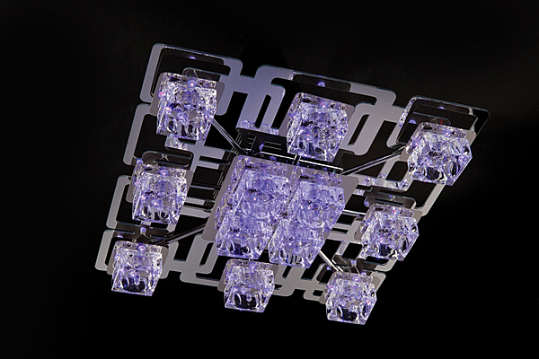 Потолочная люстра 5362 5362/12 хром/синий+красный+фиолетовый