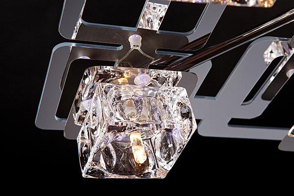 Потолочная люстра 5362 5362/12 хром/синий+красный+фиолетовый