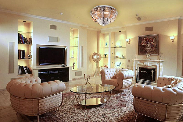 Потолочная люстра 5565 5565/6 хром/синий+красный+фиолетовый