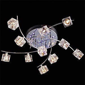 Потолочная люстра 4976 4976/11 хром/синий+красный+фиолетовый