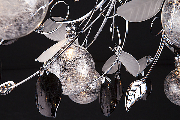 Потолочная люстра 5109 5109/16 хром/синий+красный+фиолетовый