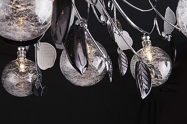 Потолочная люстра 5109 5109/16 хром/синий+красный+фиолетовый