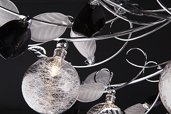 Потолочная люстра 5109 5109/16 хром/синий+красный+фиолетовый