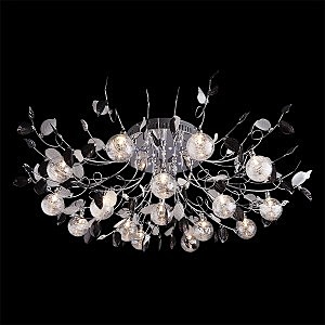 Потолочная люстра 5109 5109/16 хром/синий+красный+фиолетовый