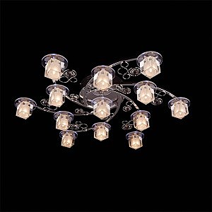 Потолочная люстра 4876 4876/13 хром/синий+красный+фиолетовый