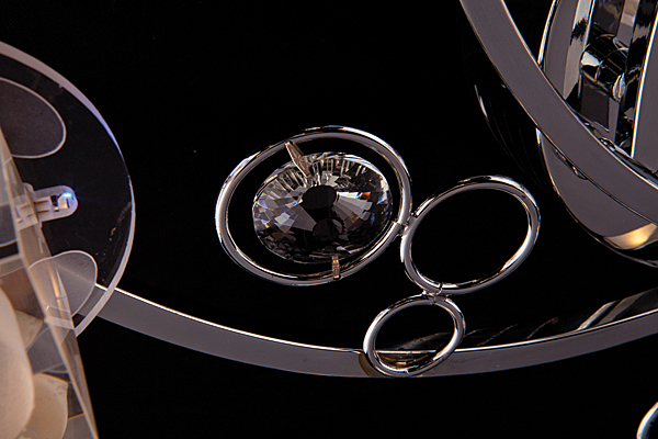 Потолочная люстра 4876 4876/7 хром/синий+красный+фиолетовый