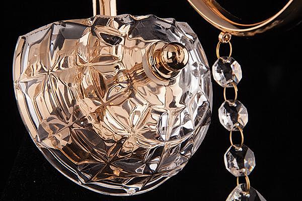 Настенное бра 10004 10004/1 золото/прозрачный хрусталь Strotskis