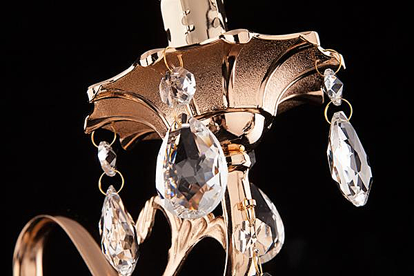 Настенное бра 10004 10004/1 золото/прозрачный хрусталь Strotskis