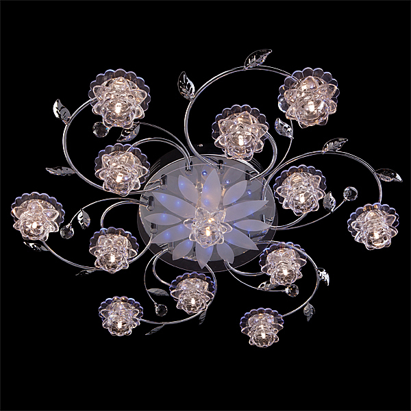 Потолочная люстра 4895 4895/13 хром/синий+красный+фиолетовый