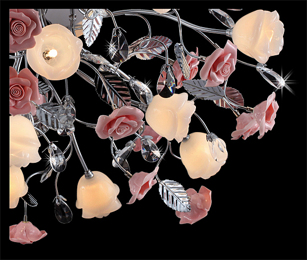 Потолочная люстра 5116 5116/13 хром/белый