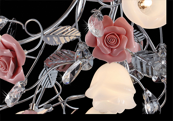 Потолочная люстра 5116 5116/13 хром/белый