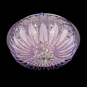 Потолочная люстра 5595 5595/11+8 хром/белый-синий+красный +фиолетовый