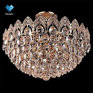 Потолочная люстра 3649 3649/6 золото/прозрачный хрусталь Strotskis