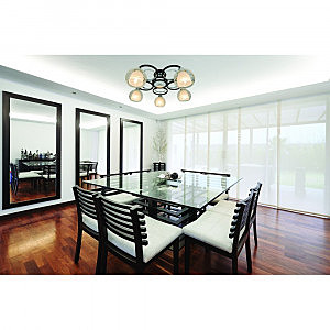 Потолочная люстра Ginevra A1604PL-5BK