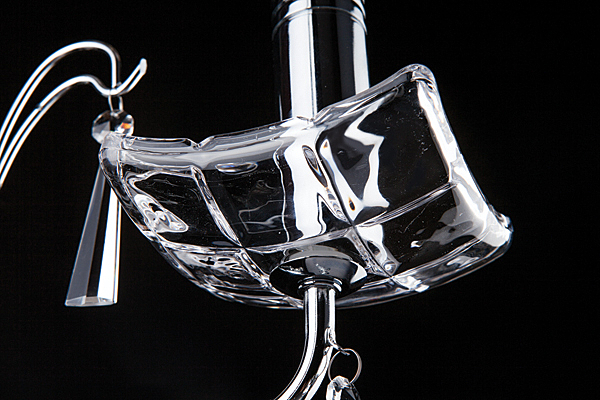 Настенное бра 3907 3907/1 хром/прозрачный хрусталь Strotskis