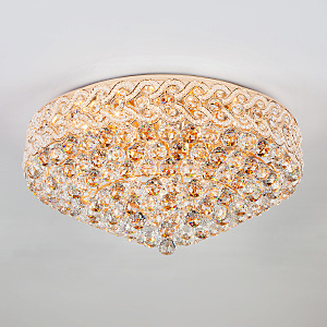 Потолочная люстра Anika 3296/16 золото/прозрачный хрусталь Strotskis