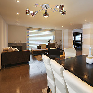 Потолочная люстра Illusione A6125PL-5SS