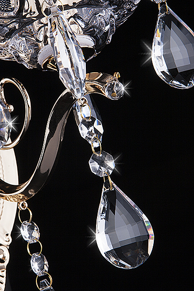 Настенное бра 3188 3188/1 золото/прозрачный хрусталь Strotskis