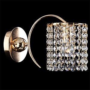 Настенное бра 3233 3233/1 золото/прозрачный хрусталь Strotskis