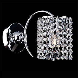 Настенное бра 3233 3233/1 хром/прозрачный хрусталь Strotskis