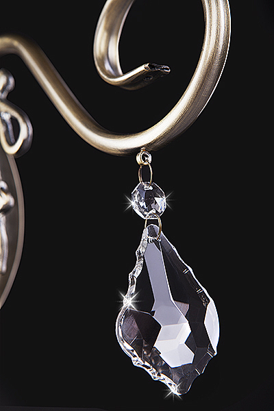 Настенное бра 3160 3160/1 античная бронза/хрусталь Strotskis