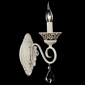 Настенное бра 3160 3160/1 белый с золотом/хрусталь Strotskis