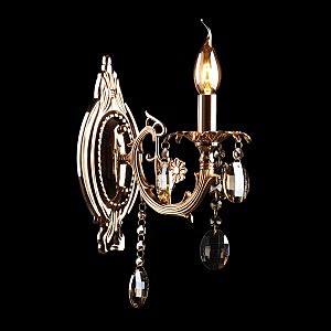 Настенное бра 3216 3216/1 золото/тонированный хрусталь Strotskis