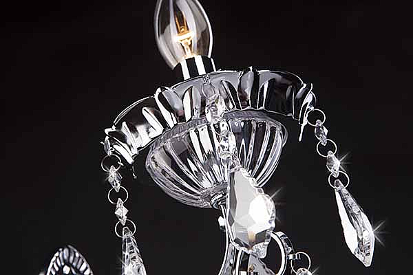 Настенное бра 3310 3310/1 хром/прозрачный хрусталь Strotskis