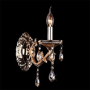 Настенное бра 3585 3585/1 золото/тонированный хрусталь Strotskis