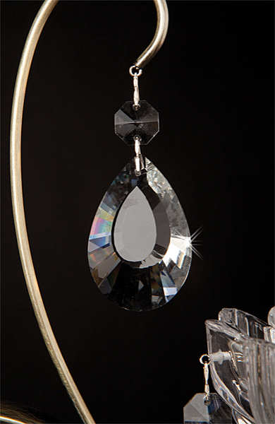 Настенное бра 3301 3301/1 античная бронза/прозрачный хрусталь Strotskis