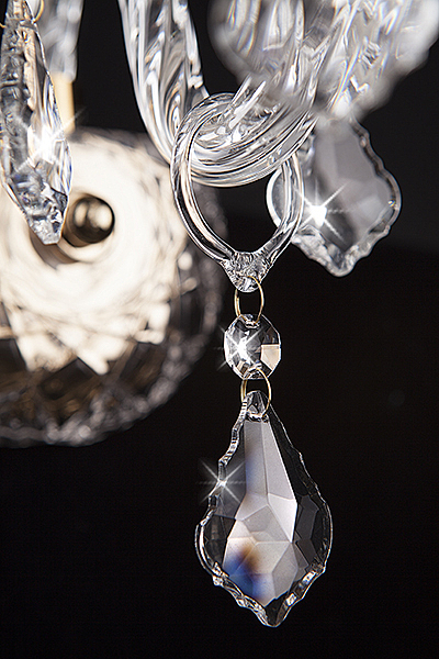 Настенное бра 3500 3500/1 золото/прозрачный хрусталь Strotskis