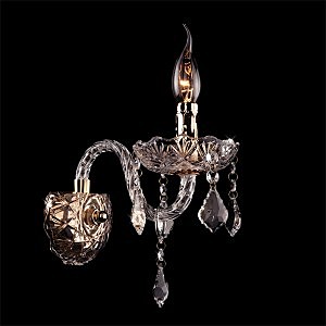 Настенное бра 3500 3500/1 золото/прозрачный хрусталь Strotskis