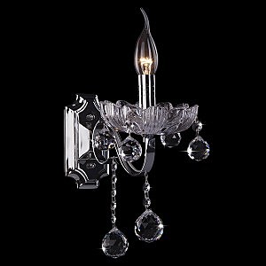 Настенное бра 3321 3321/1 хром/прозрачный хрусталь Strotskis