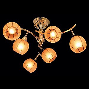 Потолочная люстра 3353,3457 3353/6 золото/коричневый