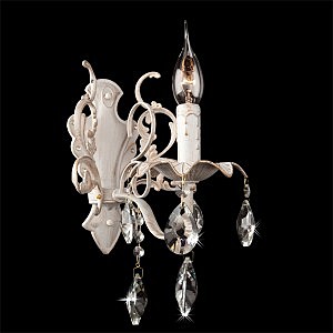 Бра Eurosvet  3113/1 белый с золотом/прозрачный хрусталь Strotskis