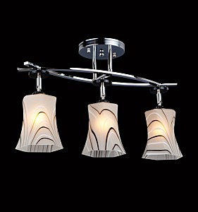 Потолочная люстра 9636 9636/3 хром/белый