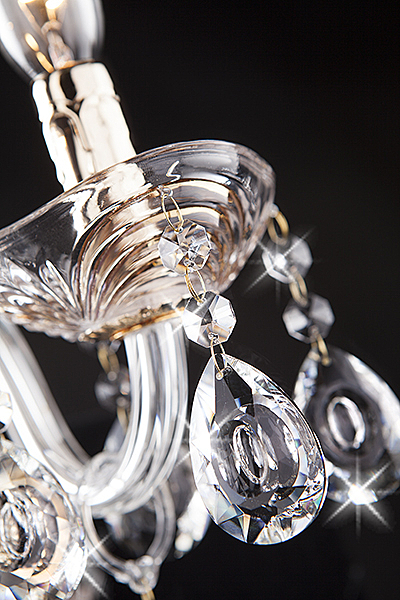 Настенное бра 3515 3515/2 золото/прозрачный хрусталь Strotskis