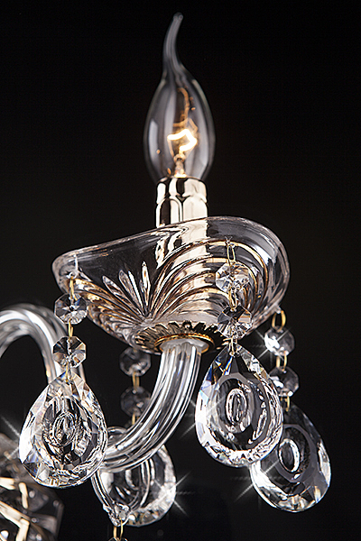 Настенное бра 3515 3515/2 золото/прозрачный хрусталь Strotskis