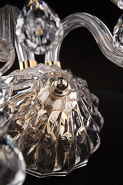 Настенное бра 3515 3515/2 золото/прозрачный хрусталь Strotskis