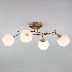 Потолочная люстра Sharon 9604/4 античная бронза