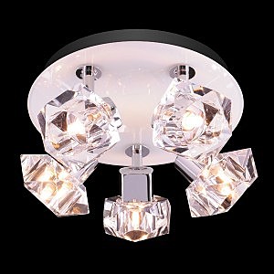 Светильник спот 25332 25332/5 хром/белый