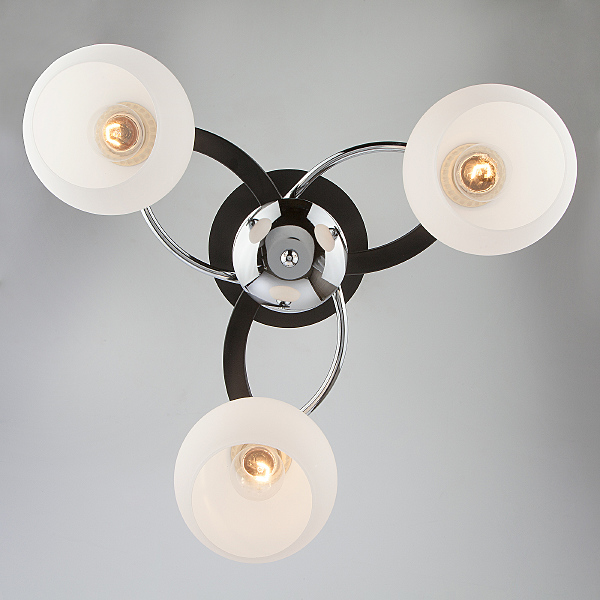 Потолочная люстра Larion 9654/3 хром/венге