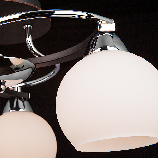 Потолочная люстра Larion 9654/3 хром/венге