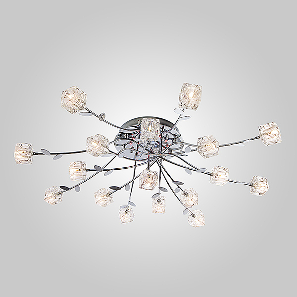 Потолочная люстра Florance 80108/17 хром/синий+красный+фиолетовый