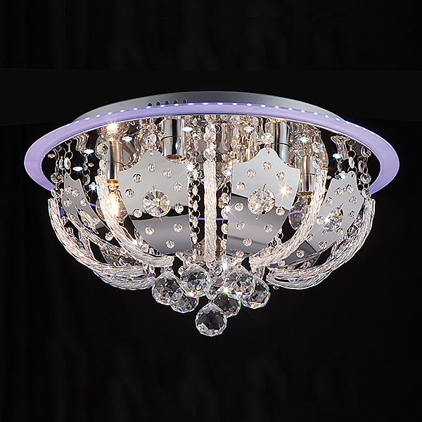 Потолочная люстра Chicago 80112/8 хром/синий+красный+фиолетовый